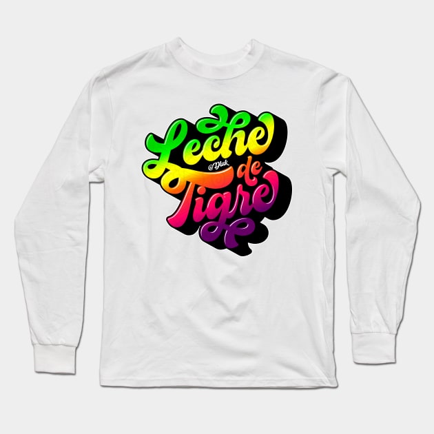 Leche de Tigre Long Sleeve T-Shirt by Inédito